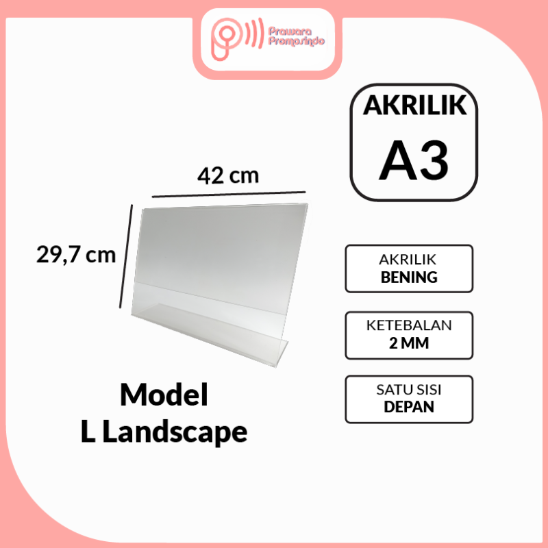 Supplier Akrilik A3 Prawara Promosindo