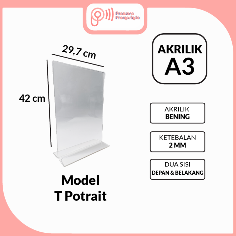 Supplier Akrilik A3 Prawara Promosindo