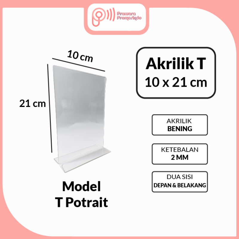 Supplier Akrilik 10x21cm Prawara Promosindo