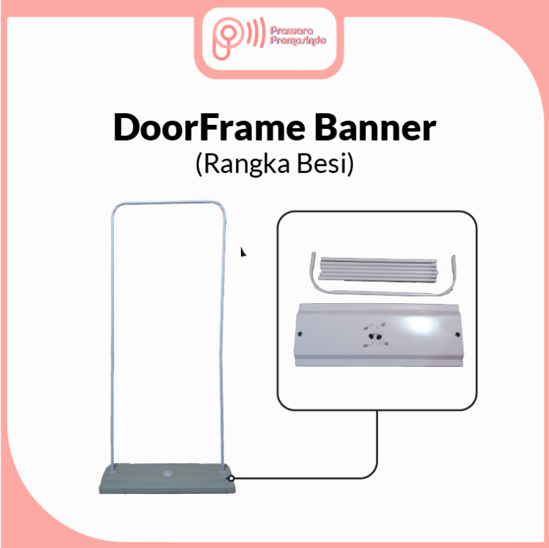 Supplier Door frame Banner Prawara Promosindo