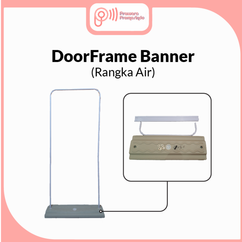 Supplier Door frame Banner Prawara Promosindo