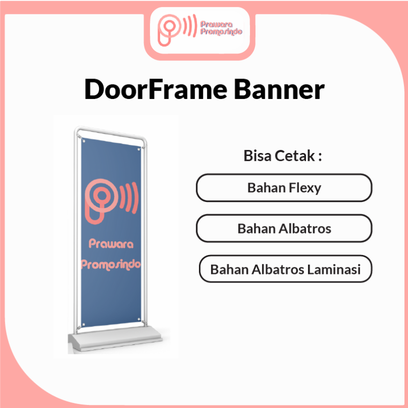 Supplier Door Frame Banner Prawara Promosindo