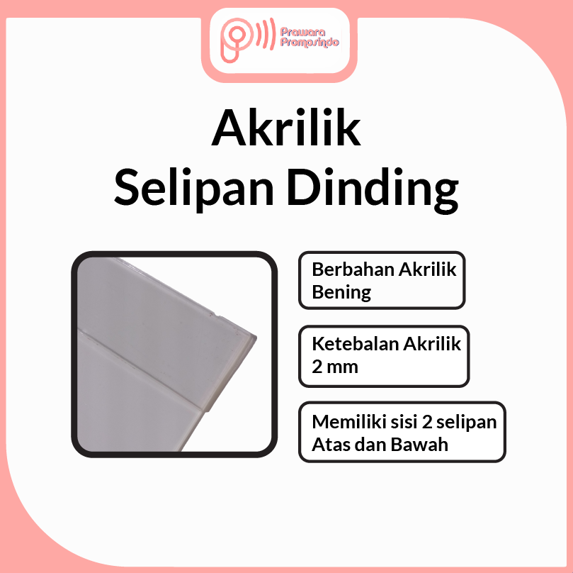 Supplier Akrilik Selipan Dinding Prawara Promosindo